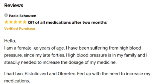 The Blood Pressure Program Customer Reviews