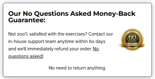 The Blood Pressure Program Money Back Guarantee